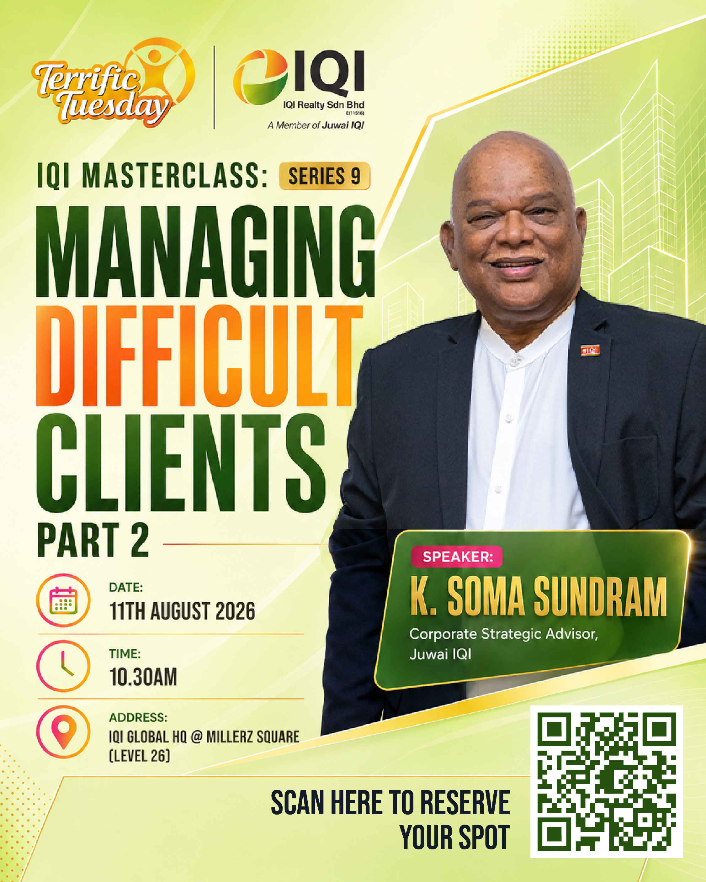Masterclass Series: Managing Difficult Clients (Part 2) with K. Soma Sundram